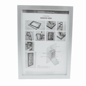   Plakátkeret A/4 üvegre felragasztható, kétoldalas, felnyitható