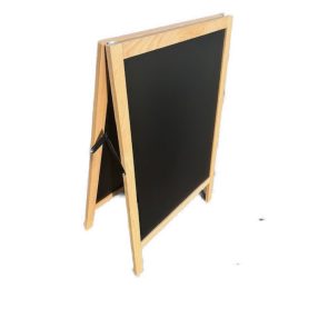   Megállítótábla, fakeretes, krétával írható, kültéri 670 x 860 mm