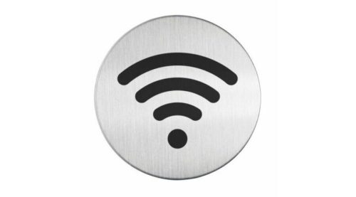 Információs tábla Wifi piktogram jellel