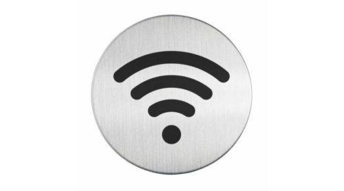 Információs tábla Wifi piktogram jellel