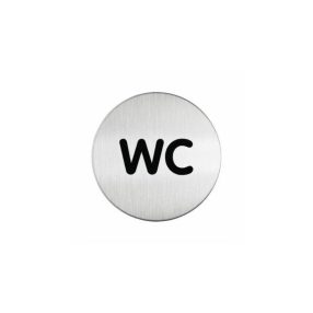 Információs tábla WC piktogram jellel