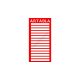 Ártábla 15 rekeszes (Piros)