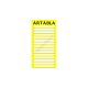 Ártábla 15 rekeszes (Sárga)