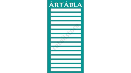 Ártábla 15 rekeszes (Türkiz)