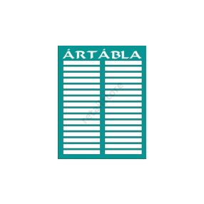 Ártábla 32 rekeszes (Türkiz)