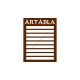 Ártábla 9 rekeszes (Barna)