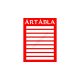 Ártábla 9 rekeszes (Piros)