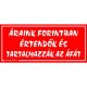 Áraink forintban értendők és tartalmazzák az ÁFÁ-t, 12,5 x 22,5 cm tábla, Piros