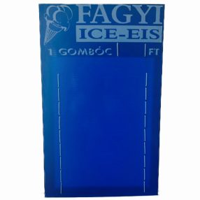 Fagyis árlap (Kék) 