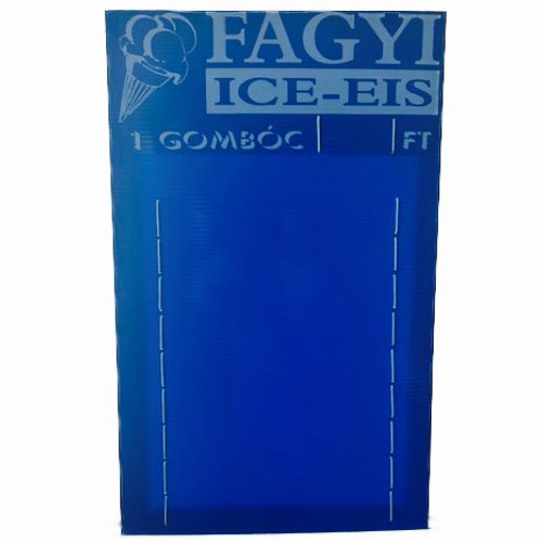Fagyis árlap (Kék) 