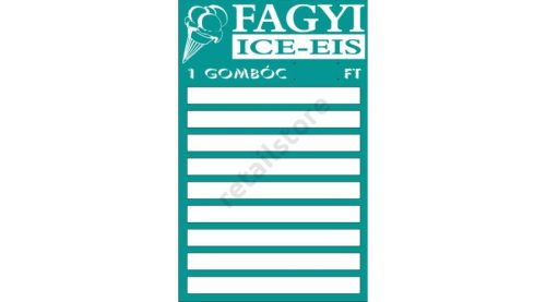 Fagyis árlap (Türkiz)