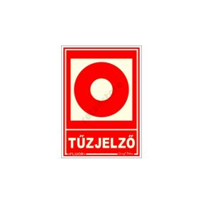 Tűzjelző fluoreszkáló matrica