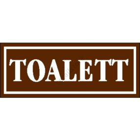Toalett matrica 14 x 5 cm Barna