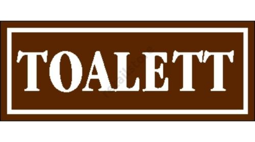 Toalett matrica 14 x 5 cm Barna