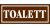Toalett matrica 14 x 5 cm Barna