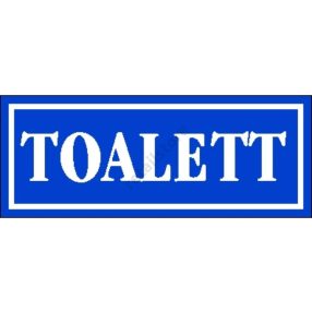 Toalett matrica 14 x 5 cm Kék