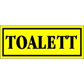 Toalett matrica 14 x 5 cm Sárga