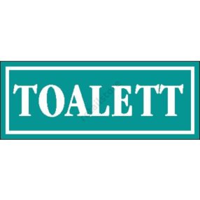 Toalett matrica 14 x 5 cm Türkiz