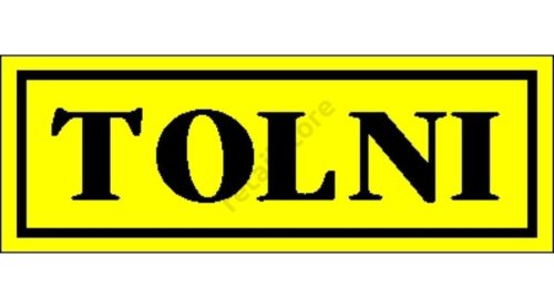 Tolni matrica 14 x 5 cm Sárga