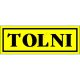 Tolni matrica 14 x 5 cm Sárga