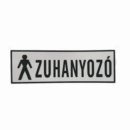 Zuhanyozó matrica 14 x 5 cm férfi
