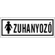 Zuhanyozó matrica 14 x 5 cm női