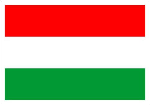 Magyar zászló piros fehér zöld matrica 