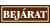 Bejárat matrica 14 x 5 cm, Barna