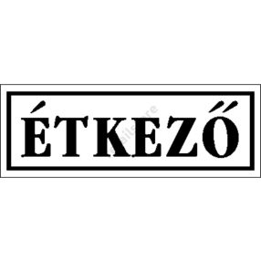 Étkező matrica 14 x 5 cm