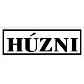 Húzni matrica 14 x 5 cm Fehér