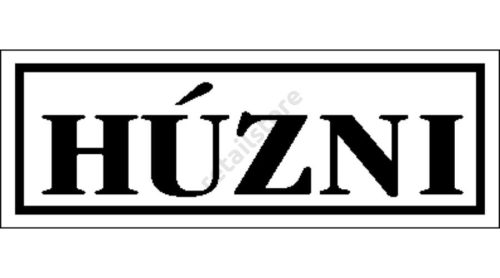 Húzni matrica 14 x 5 cm Fehér