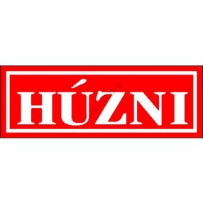 Húzni matrica 14 x 5 cm Piros