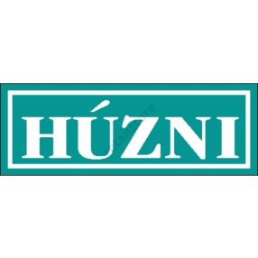 Húzni matrica 14 x 5 cm Türkiz
