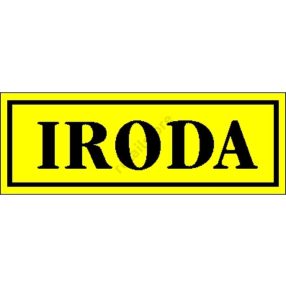 Iroda matrica 14 x 5 cm Sárga