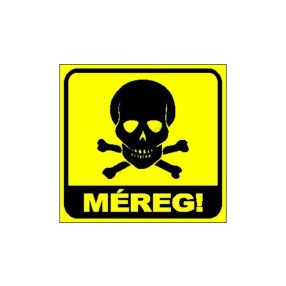 Méreg matrica 8 x 8 cm
