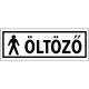 Öltöző matrica férfi 14 x 5 cm