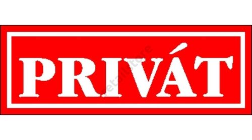 Privát matrica 14 x 5 cm Piros