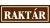 Raktár matrica 14 x 5 cm Barna