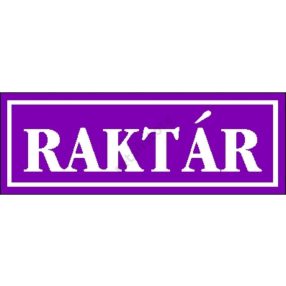 Raktár matrica 14 x 5 cm Lila