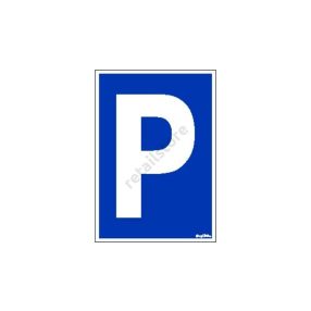P (Parkoló) matrica 25 x 17,5 cm