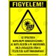 Az épületben napelem/PV rendszer üzemel matrica 11,5 x 16,5 cm