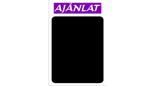 Krétás tábla hullámos anyagon "Ajánlat" felirattal (Lila)