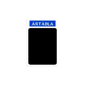   Krétás tábla hullámos anyagon "Ártábla" felirattal (Kék)