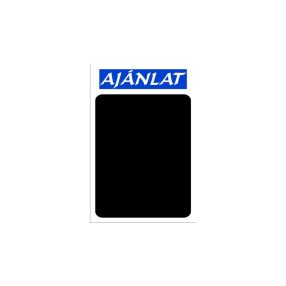   Krétás tábla kemény anyagon "Ajánlat" felirattal (Kék)