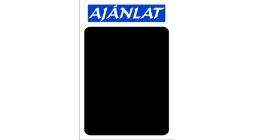 Krétás tábla kemény anyagon "Ajánlat" felirattal (Kék)