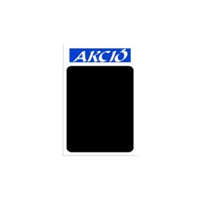   Krétás tábla kemény anyagon "Akció" felirattal (Kék)
