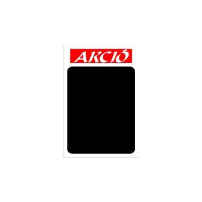   Krétás tábla kemény anyagon "Akció" felirattal (Piros)