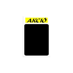   Krétás tábla kemény anyagon "Akció" felirattal (Sárga)