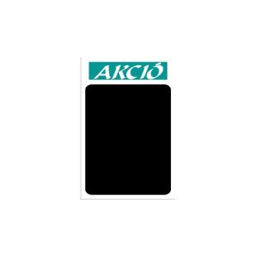   Krétás tábla kemény anyagon "Akció" felirattal (Türkiz)