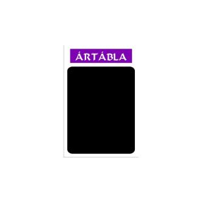   Krétás tábla kemény anyagon "Ártábla" felirattal (Lila)